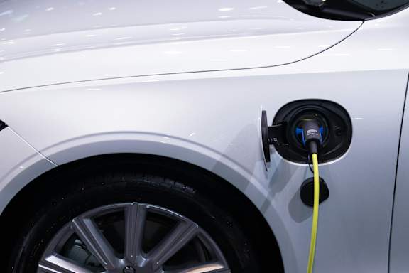 Car charging station at The Villages at Saugatuck, Westport, 06880