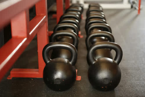 Fitness Center with Free Weights at The Villages at Saugatuck, Westport