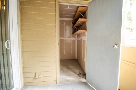 the closet in the master bathroom is being remodeled&#xA0;at Cambridge on Seventh, Puyallup, WA