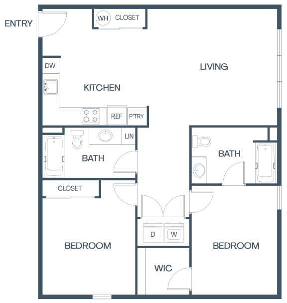 C5 ADA Floor Plan C5 ADA Floor Plan at Baldwyn, Washington, 98125