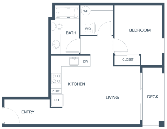 B6 Floor Plan B6 Floor Plan at Baldwyn, Washington, 98125