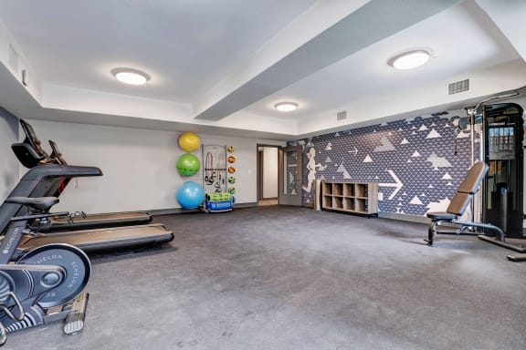 the gym at the preserve apartments