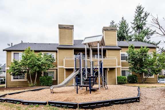 our apartments have a playground with a slide