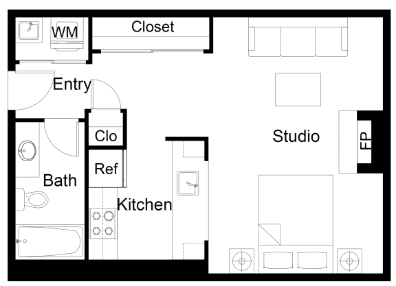 Floor Plan  Studio Floorplan