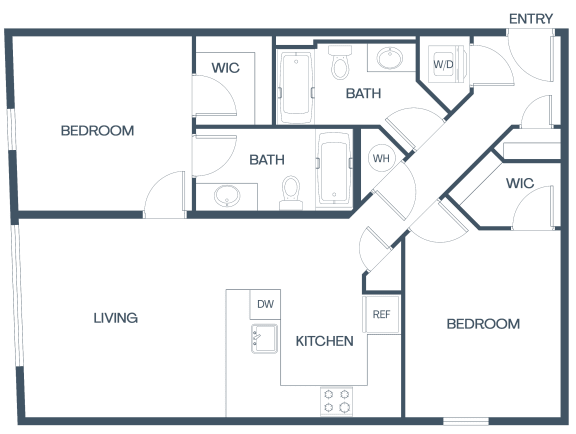 Two Bedroom Apartments at Baldwyn, Seattle, 98125