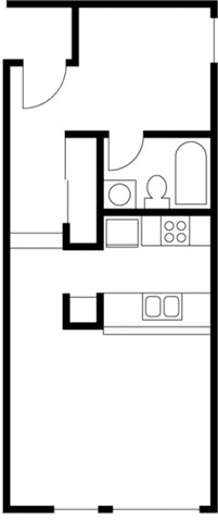 Studio 1 Bedroom Apartments in Belltown Seattle Ellis Court