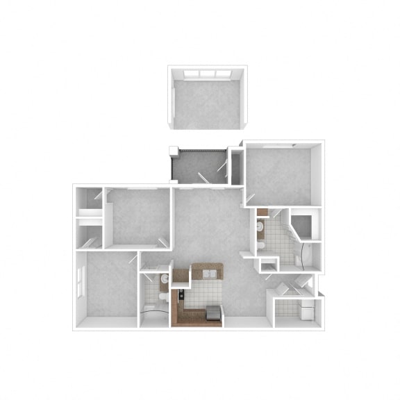 bedroom floor plan apartments in the galleria tx