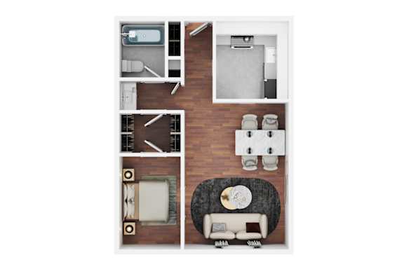 Junior One Bedroom Floor Plan