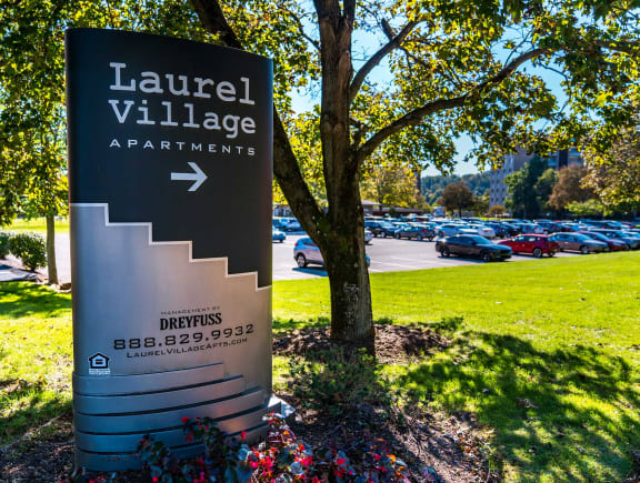 Laurel Village Apartments Signage and Parking