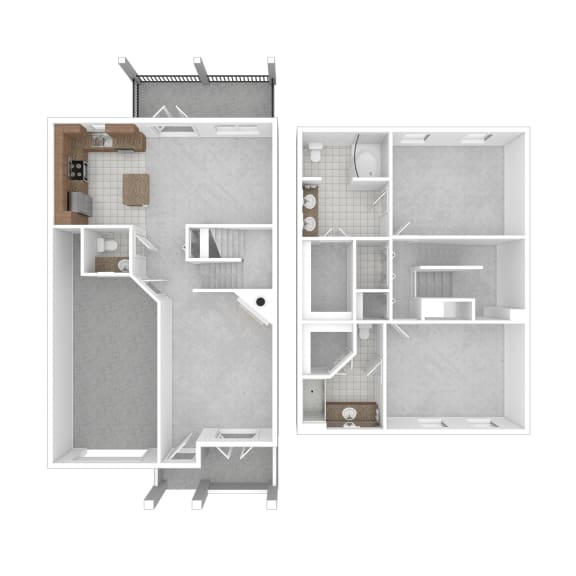 a floor plan of a house with a bedroom and a living room