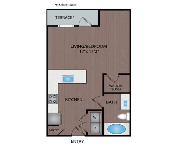 Larq Henderson - Dallas, TX - 01S1 Floor Plan