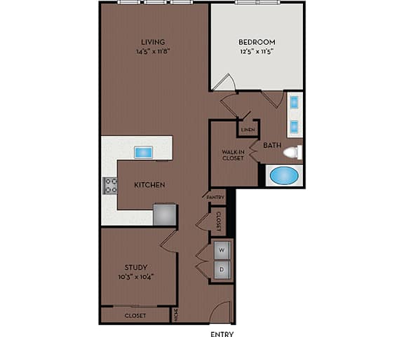 Larq Henderson - Dallas, TX - 11S1 Floor Plan