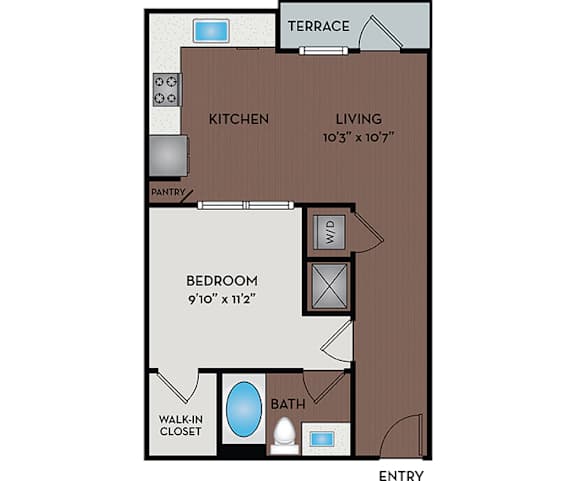 Larq Henderson - Dallas, TX - 11F1A Floor Plan
