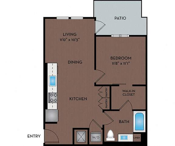 Pace Apartments - Las Vegas, NV - 11F2 Floor Plan