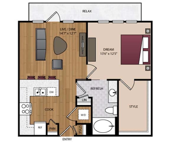 Stella Apartments | Dallas, TX | 11F3A Floor Plan