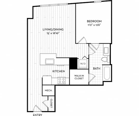 Malden Square Apartments | Malden, MA | 748 Sq Ft Floor Plan