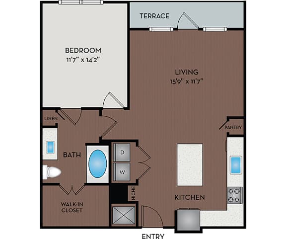 Larq Henderson Apartments | Dallas, TX | 11F5A Floor Plan