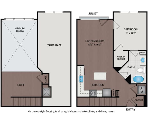 Mallory Square | Rockville, MD | 11L1B Floor Plan 868 SF