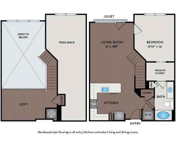 Mallory Square | Rockville, MD | 11L1C Floor Plan 967 SF