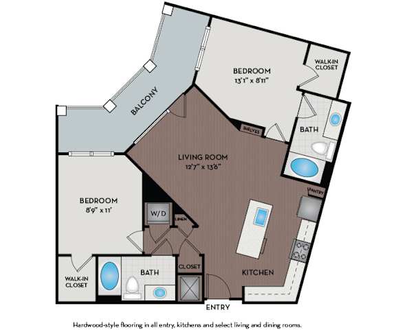 Mallory Square - Rockville, MD - 22F3A Floor Plan