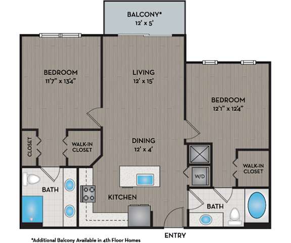 The District Boynton - Boynton Beach, FL - 22F1 Floor Plan 1051 SF