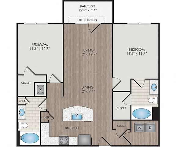 Marshall Park | Raleigh, NC | Mitchell Floor Plan
