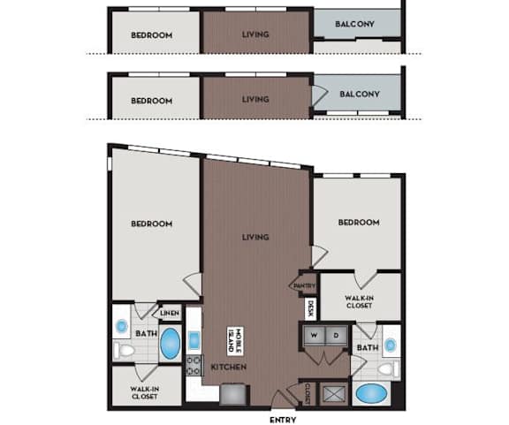 Floor Plan  Vinings Lofts and Apartments - Atlanta, GA - B11 Floor Plan