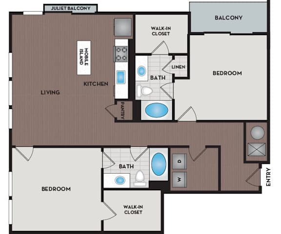 Vinings Lofts and Apartments - Atlanta, GA - B9 Floor Plan