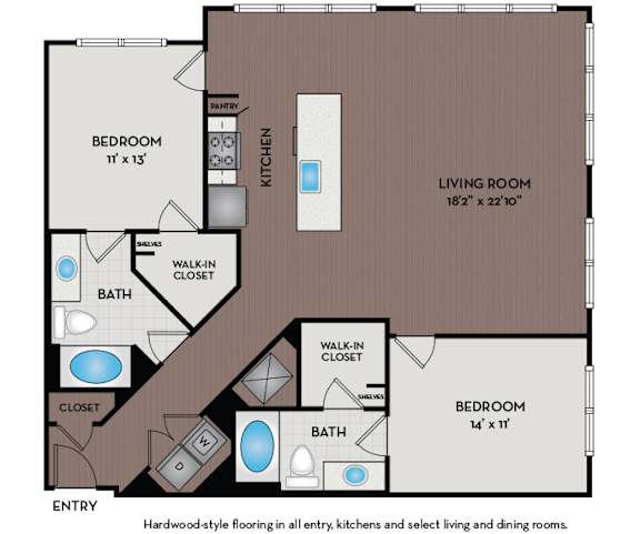 Mallory Square - Rockville, MD - 22F6 Floor Plan
