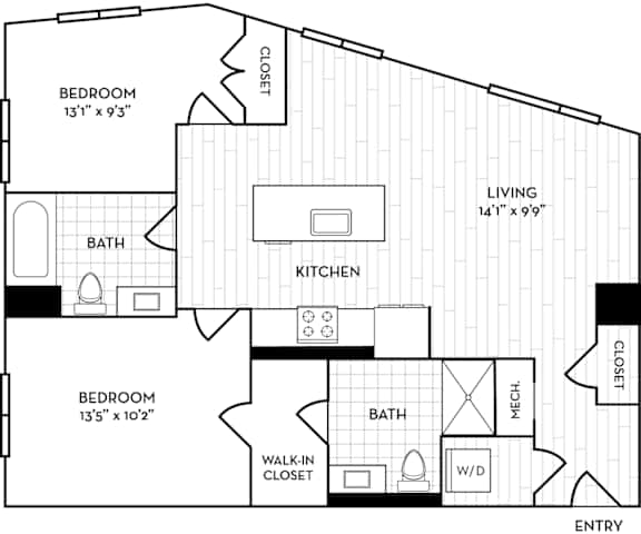 Velo Forest Hills - Boston, MA - B4 Floor Plan