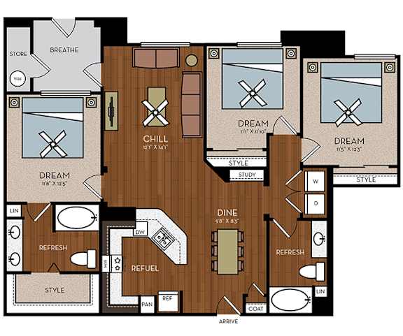 Avion on Legacy - Scottsdale, AZ - C1 Floor Plan
