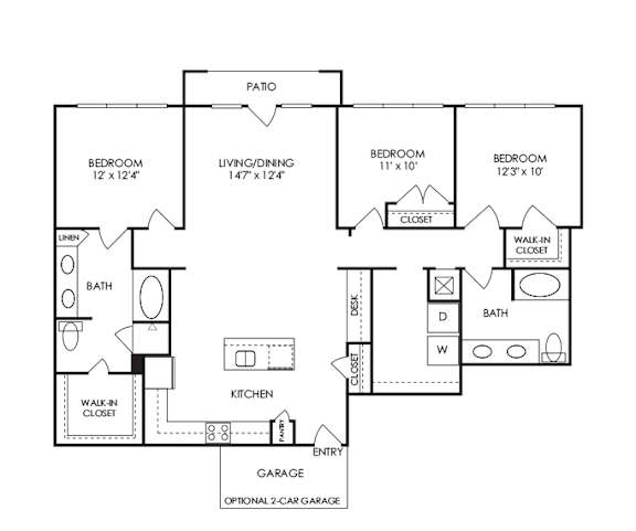 Dwell at McEwen - Franklin, TN - C4 Floor Plan