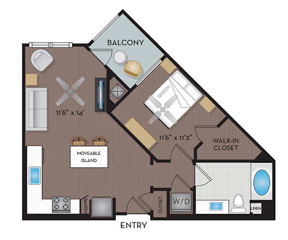 Joule La Floresta - Brea, CA - 11F1A Floor Plan