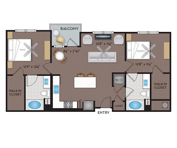 Joule La Floresta - Brea, CA - 22F3A Floor Plan