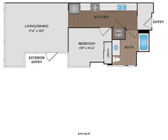 The Matisse - Portland, OR - The Chagall floor plan