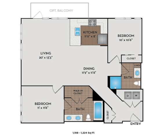 The Matisse - Portland, OR - The Signac floor plan