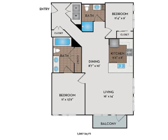 The Matisse - Portland, OR - The Seurat floor plan