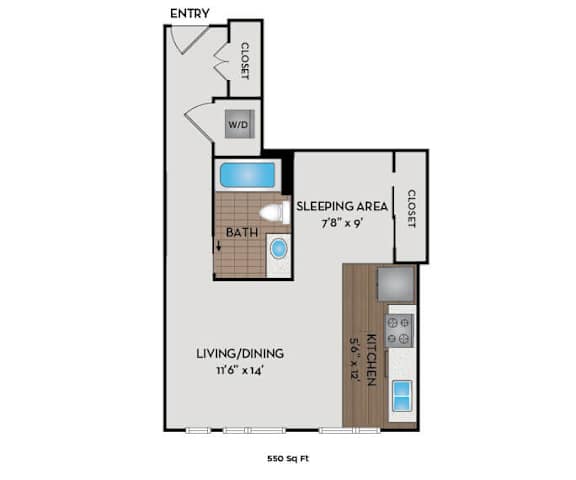 The Matisse - Portland, OR - The Cezanne floor plan