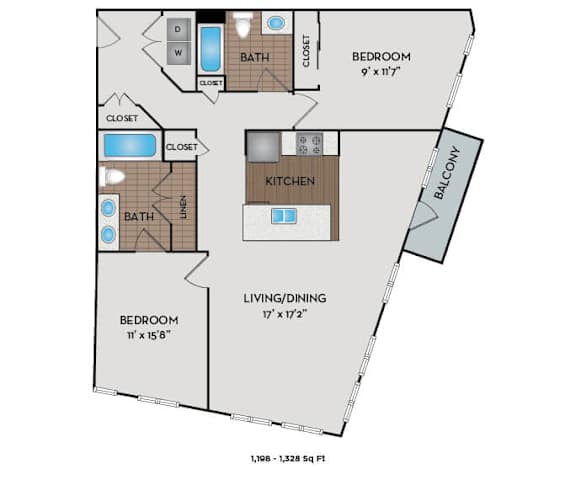The Matisse - Portland, OR - The Toulouse floor plan