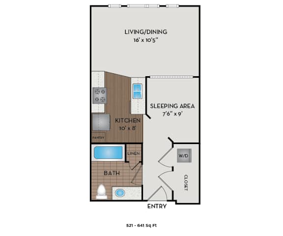The Matisse - Portland, OR - The Bonnard floor plan