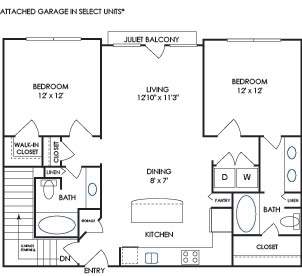 Dwell at McEwen - Franklin, TN - B4 Floor Plan