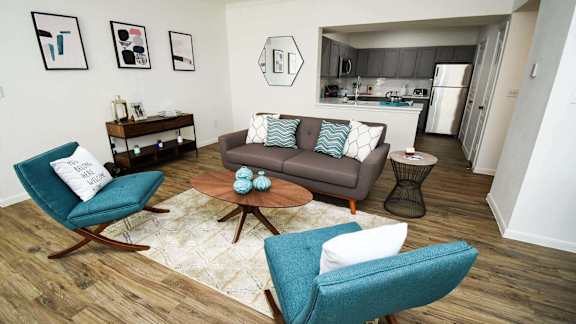 NoA on McNeil Apartments - Austin, TX - 22F1 Living Room