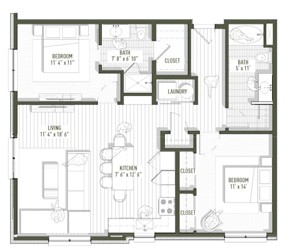 West 8th - 2bd Opal