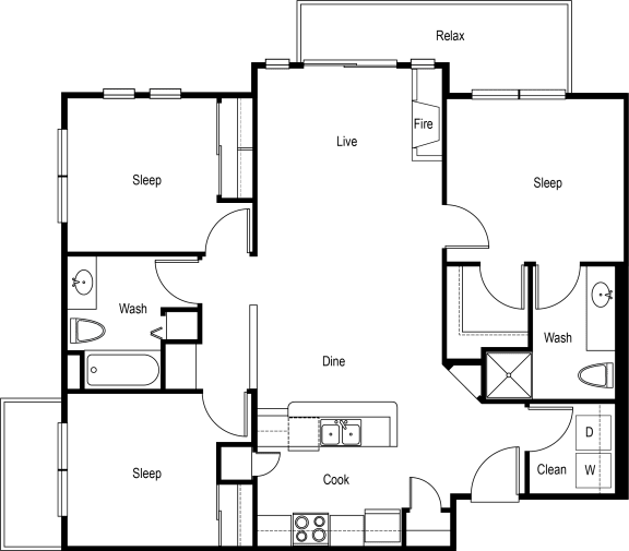 a floor plan of a house