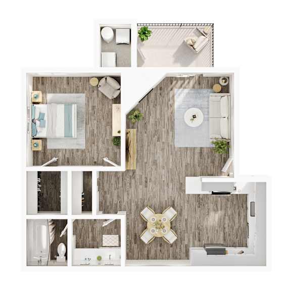 A series of images showing different rooms and furniture layouts.