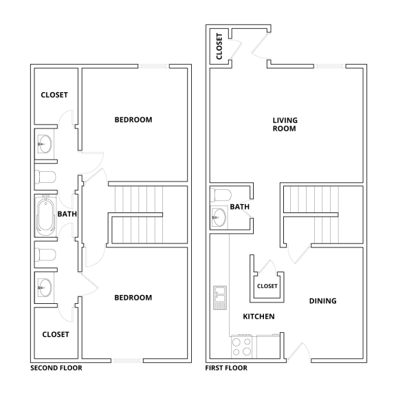 a floor plan of a living room and a dining room