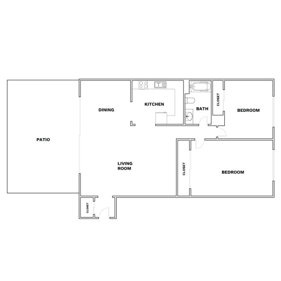 floor plan of the apartment