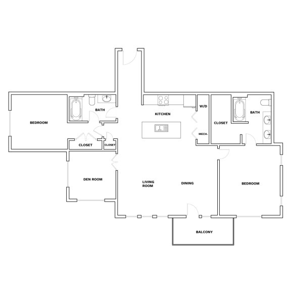 a floor plan of a house