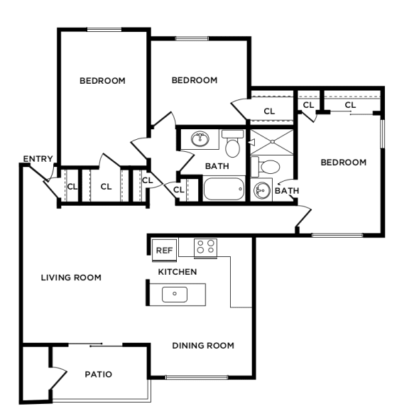 Three Bed Two Bath
