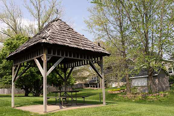 Green Space Gazebo at Winding Hills Apartments, Davenport